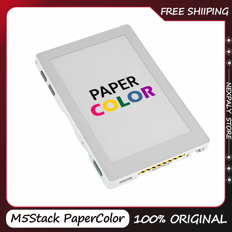 M5Stack PaperColor 4-Inch Full Color E-Paper Reader Development Board ESP32S3 WiFi 2.4g 1250mAh E-ink Spectra 6 Accessory Gift