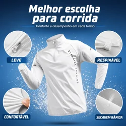 Chaqueta Deportiva Blanca para Hombre 2026, con Cremallera y Capucha, para Gimnasio, Correr, Entrenamiento, Fitness, Sudadera Informal para Deportes