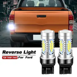 2x LED Reverse Light Blub Lamp Canbus W21W 7440 T20 For Ford Kuga 3 2019-2021 Ranger Explorer 2013 2014 2015 2016 2017 2018 2019