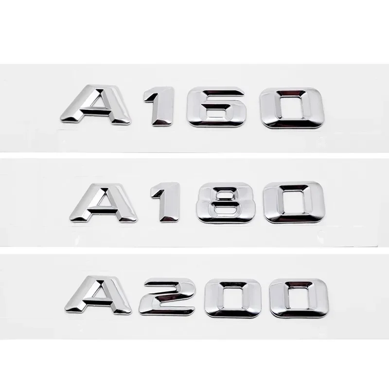 For A Class W168 W169 W176 W177 A35 A43 A45 A65 A140 A160 A180 A200 A220 A250 A260 Rear Tail Emblem Number Logo Letter Sticker