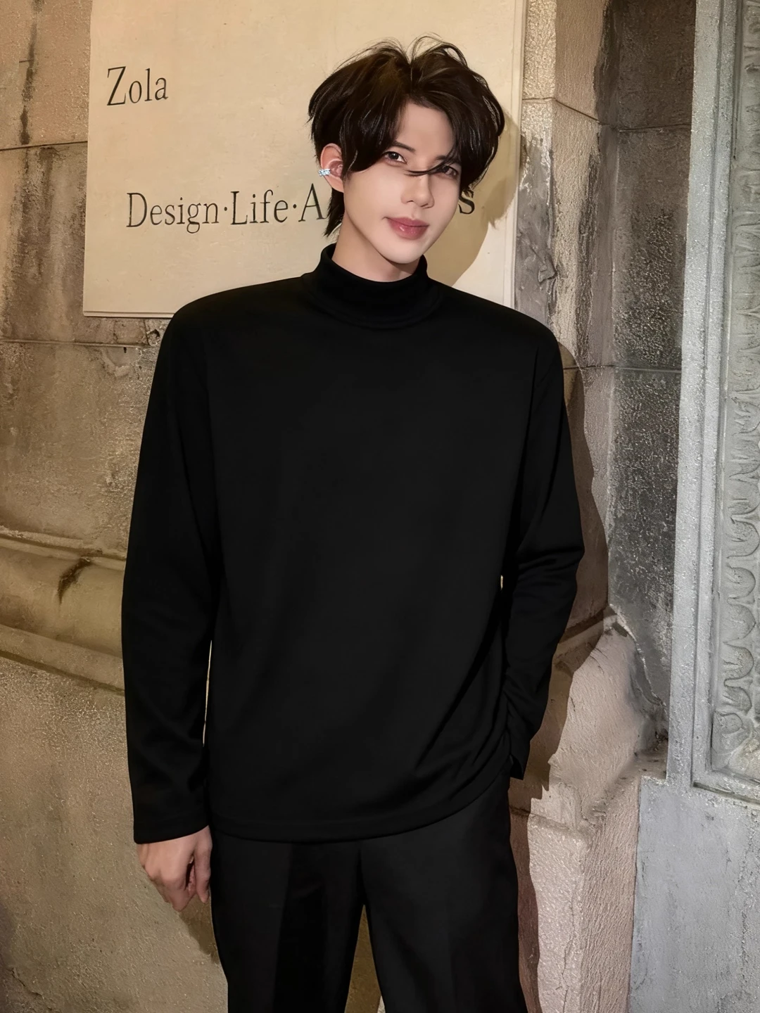 

Утепленная двусторонняя бархатная мужская приталенная футболка с длинным рукавом, черная, базовый слой, осенне-зимняя теплая внутренняя одежда, худи