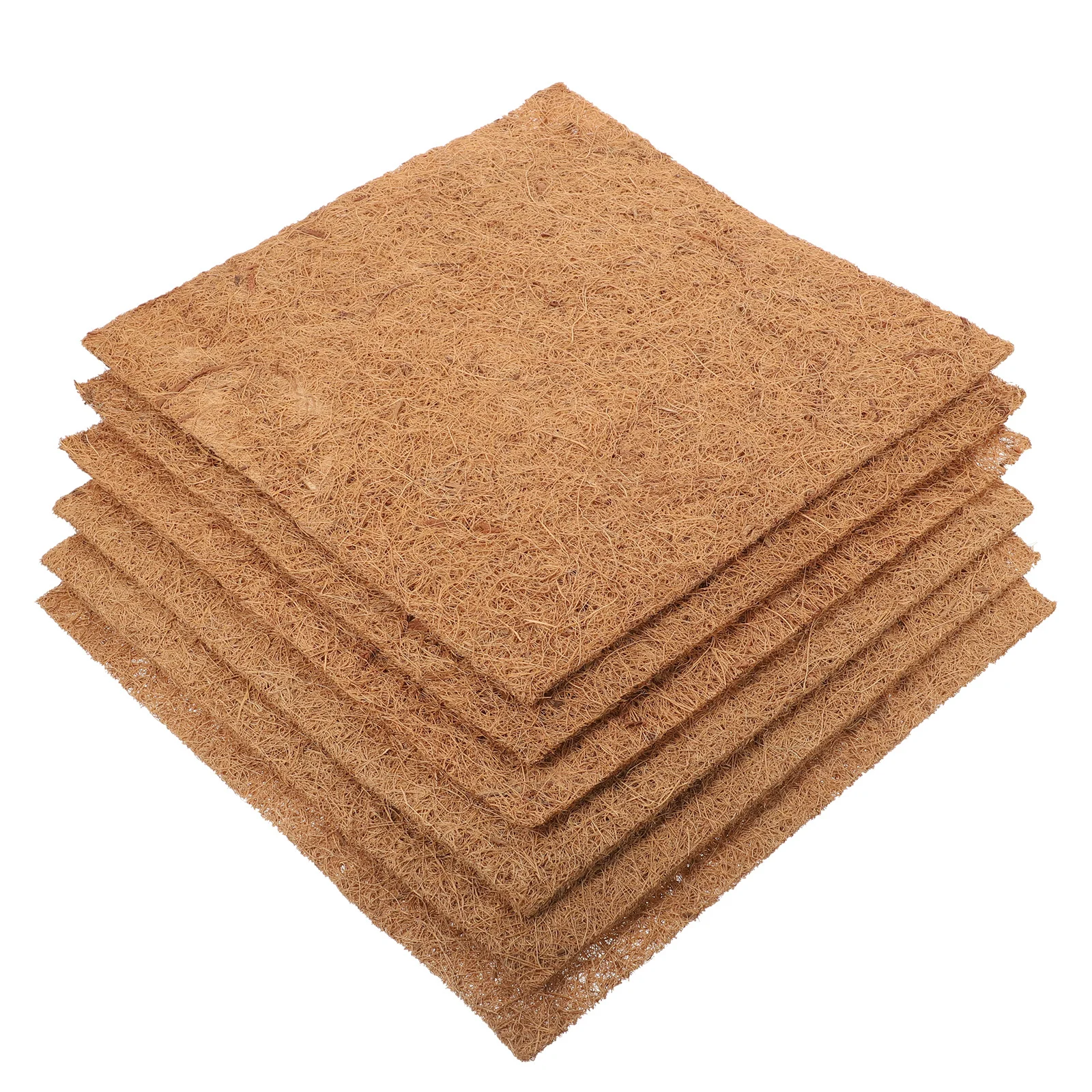 

6Pcs Natural Chicken Pad Coconut Fiber Mat for Reptile Pet Egg Breeding Multiuse Breeding Pads Comfortable Safe Warm Lightweight