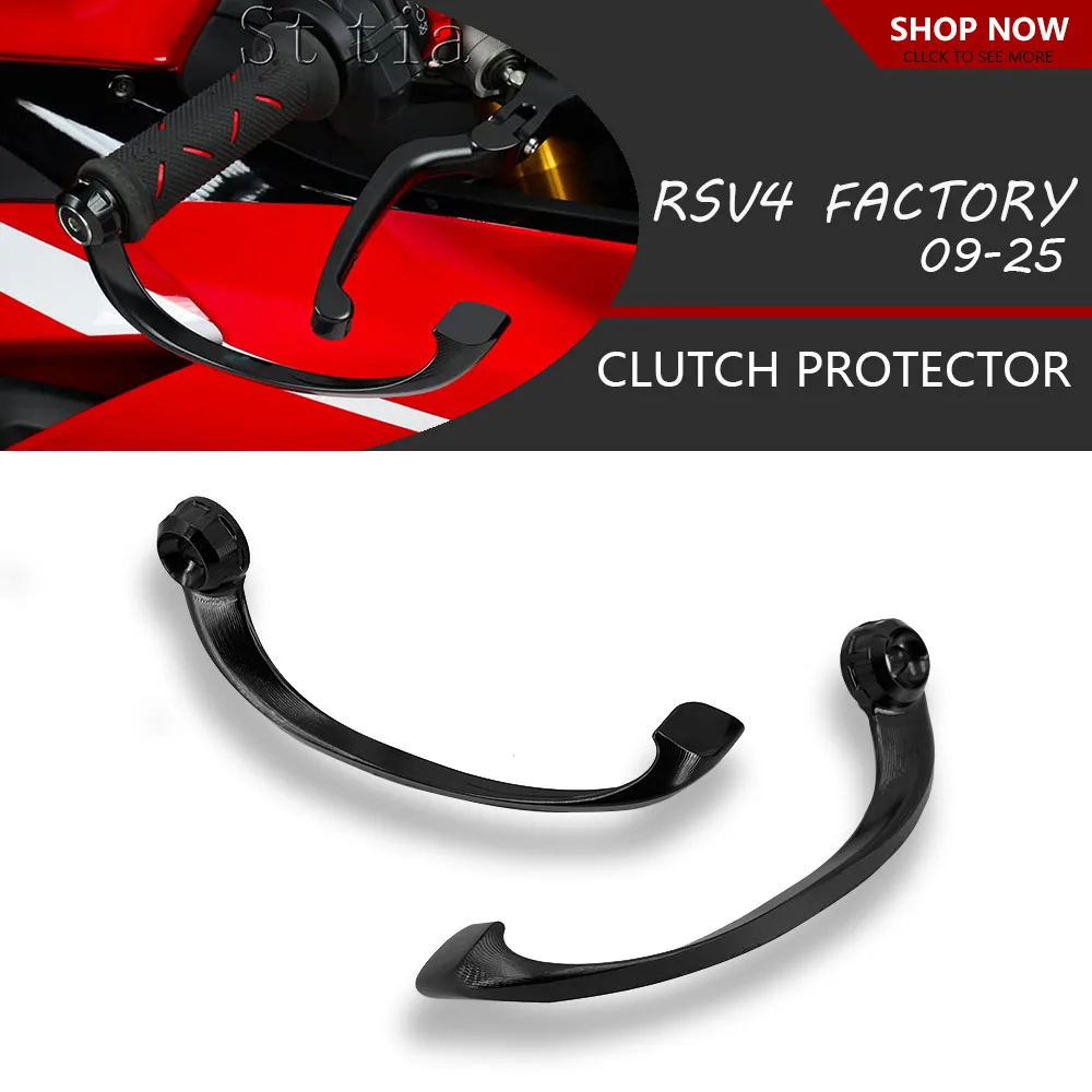 

RSV4 2025 New Brake Handle Protects For Aprilia RSV4 Factory RS V4 2009-2024 Motorcycle CNC Hand Brake Clutch Levers Guard