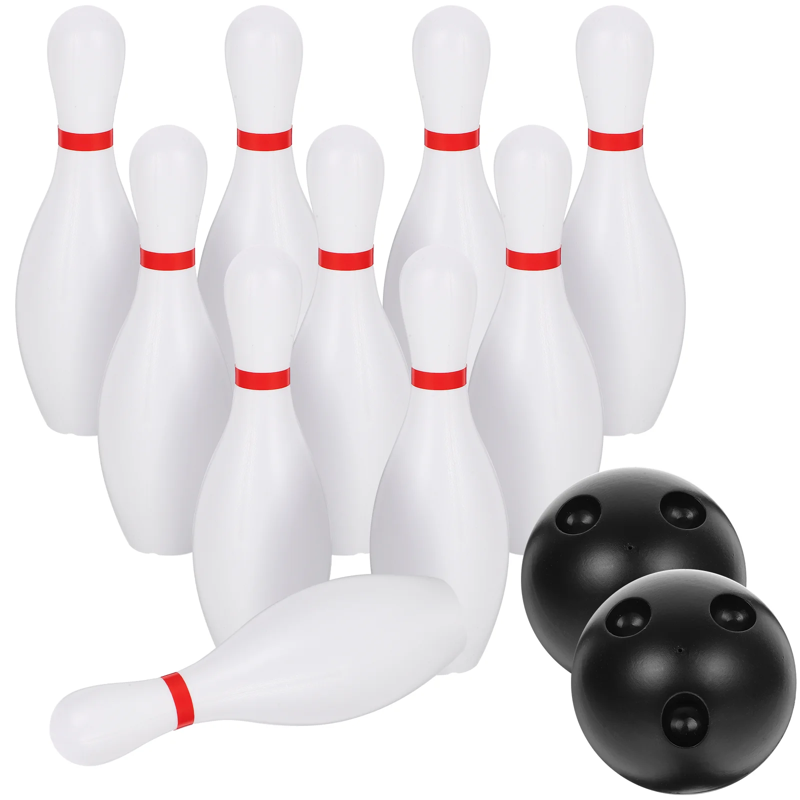 1 set palline da bowling per bambini giocattolo da bowling in plastica giocattolo sportivo da bowling per interni all'aperto set di palline da bowling set da bowling per bambini