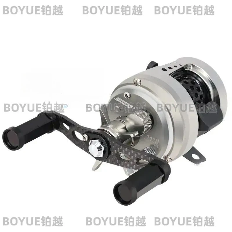 Full Metal Mini Fishing Reel 9+1BB 6.4:1 Gear Ratio Long Range Casting Wheel Right Hand Freshwater Spinning Tackle