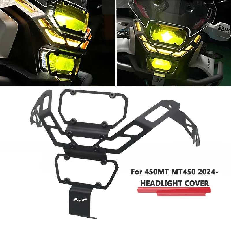 

Для CFMOTO 450MT 450 MT 2024 2025 мотоциклетная фара, защитная крышка, защитная решетка MT450