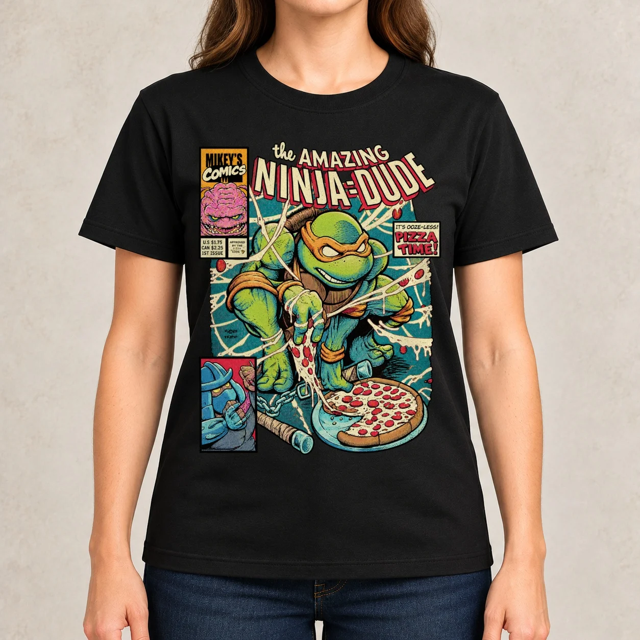 The Amazing Ninja Dude Classic Women T-Shirt vintage clothes kawaii clothes plain Woman fashion