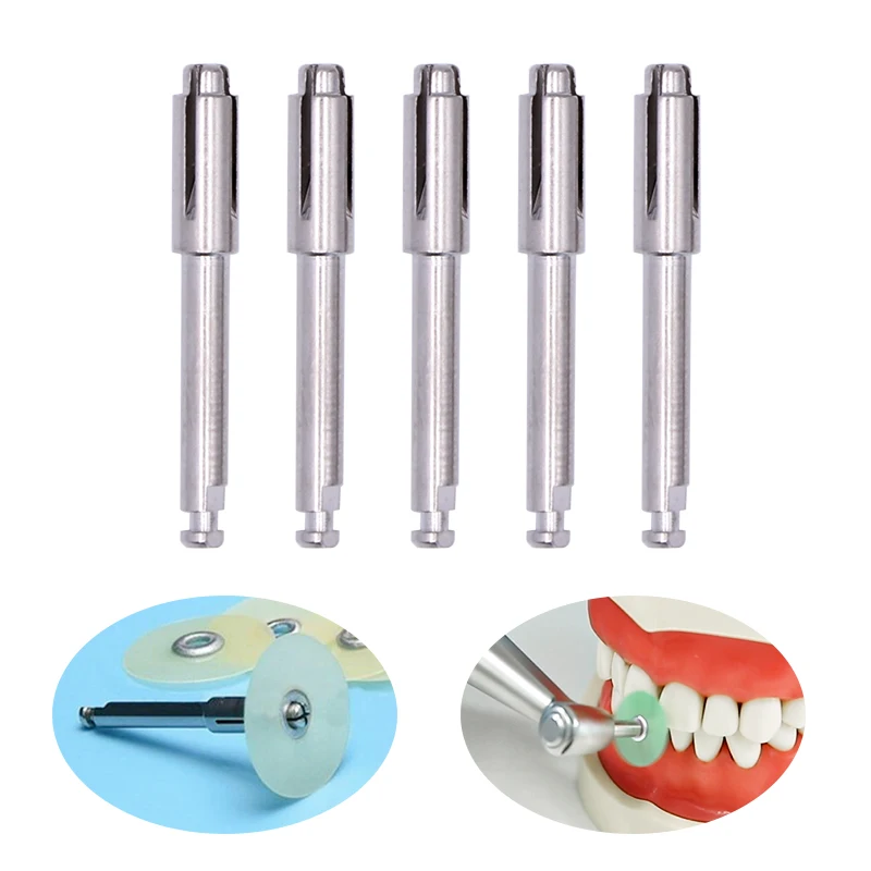 6pc Dental Dorn Edelstahl Soflex Flexi Disc Fit RA Schaft Clip Dreh Werkzeug für Polieren Disk 3M Disc chuck – Detail 2