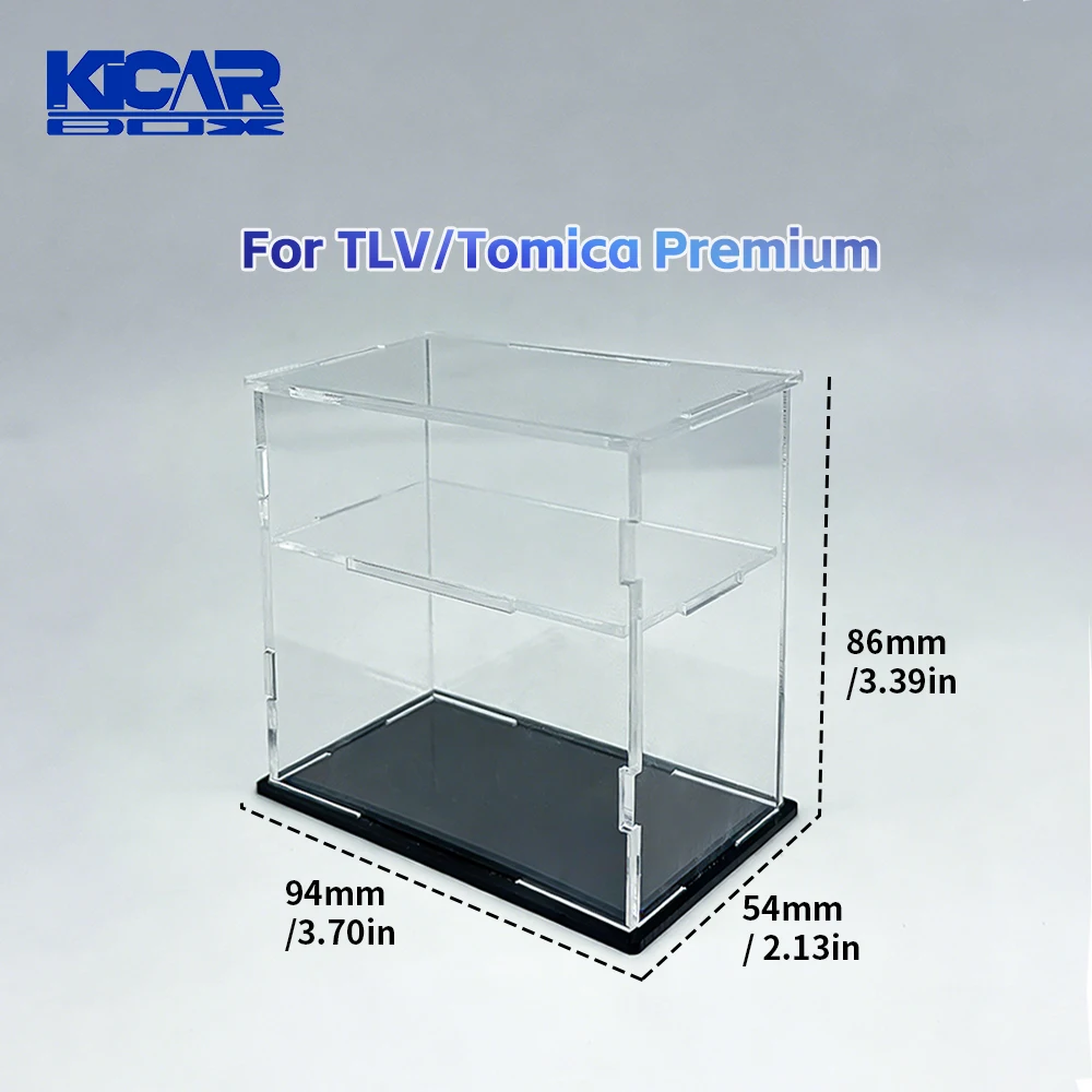 1/64 Acryl-Modellauto-Vitrine, transparente, hochwertige Ausstellungsbox für MINIGT-Sammlerstücke (ohne Autos) – Detail 13