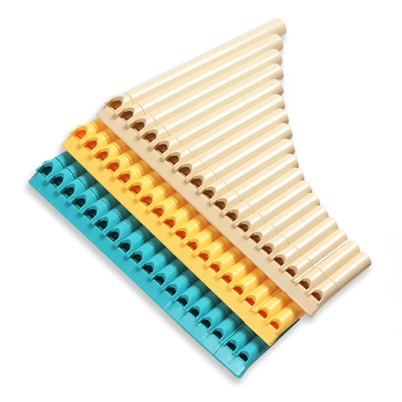 Pan Flute 18 Pipes Pan Pipe Instrument Key of C For Student Beginners With Carrying Bag User Manual Musical Instrument