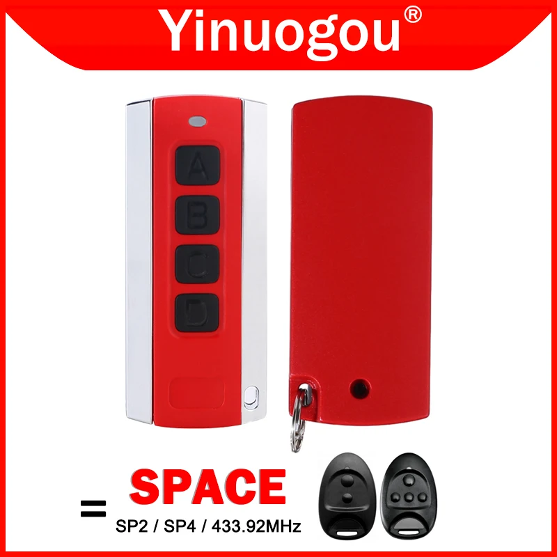 Compatible With SPACE SP2 SP4 Gate Remote Control 433.92MHz SPACE Garage Door Remote Control