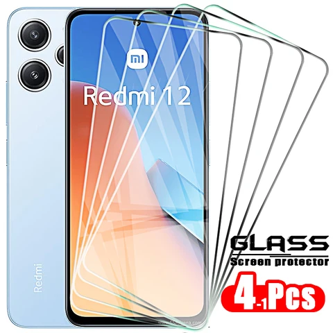 Закаленное стекло для Xiaomi Redmi 12 Note 12s 12 Pro Plus 12c 12 4g 5g C Защитное полное покрытие Клей 9H HD Защитная пленка для экрана
