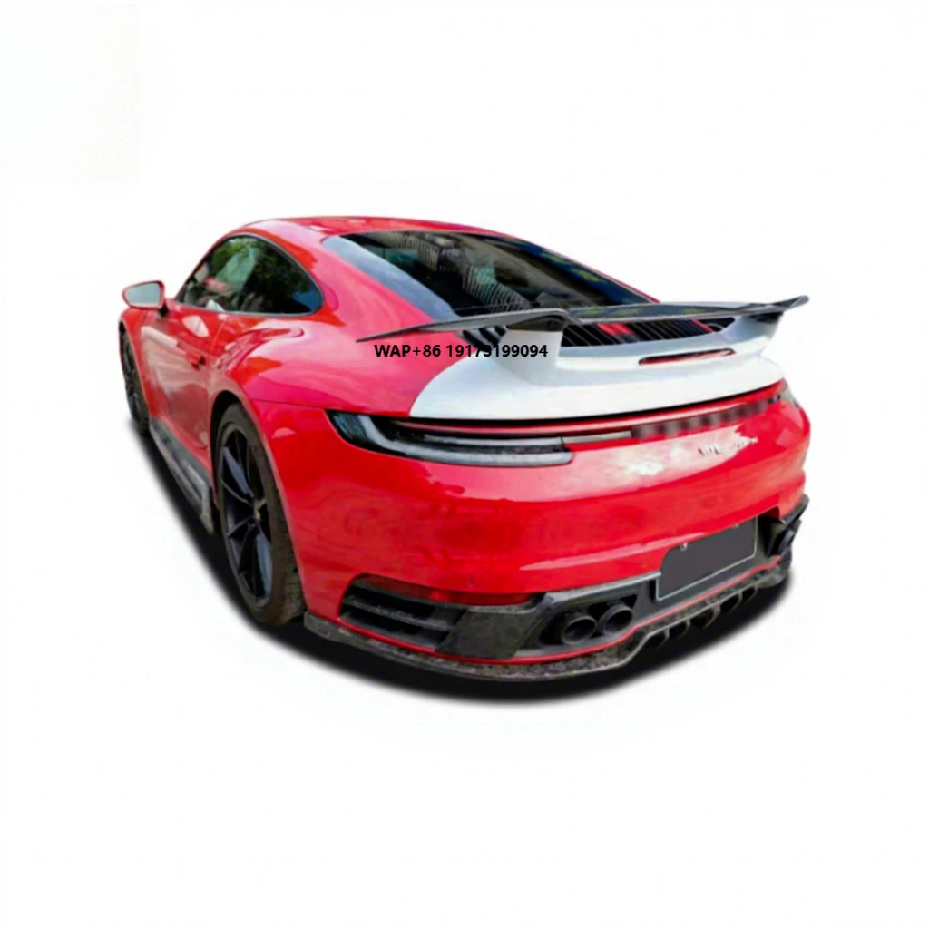 

For 911 992 SD Design Double Half Carbon Fiber Rear Wing Tail Spoiler 2016-2018