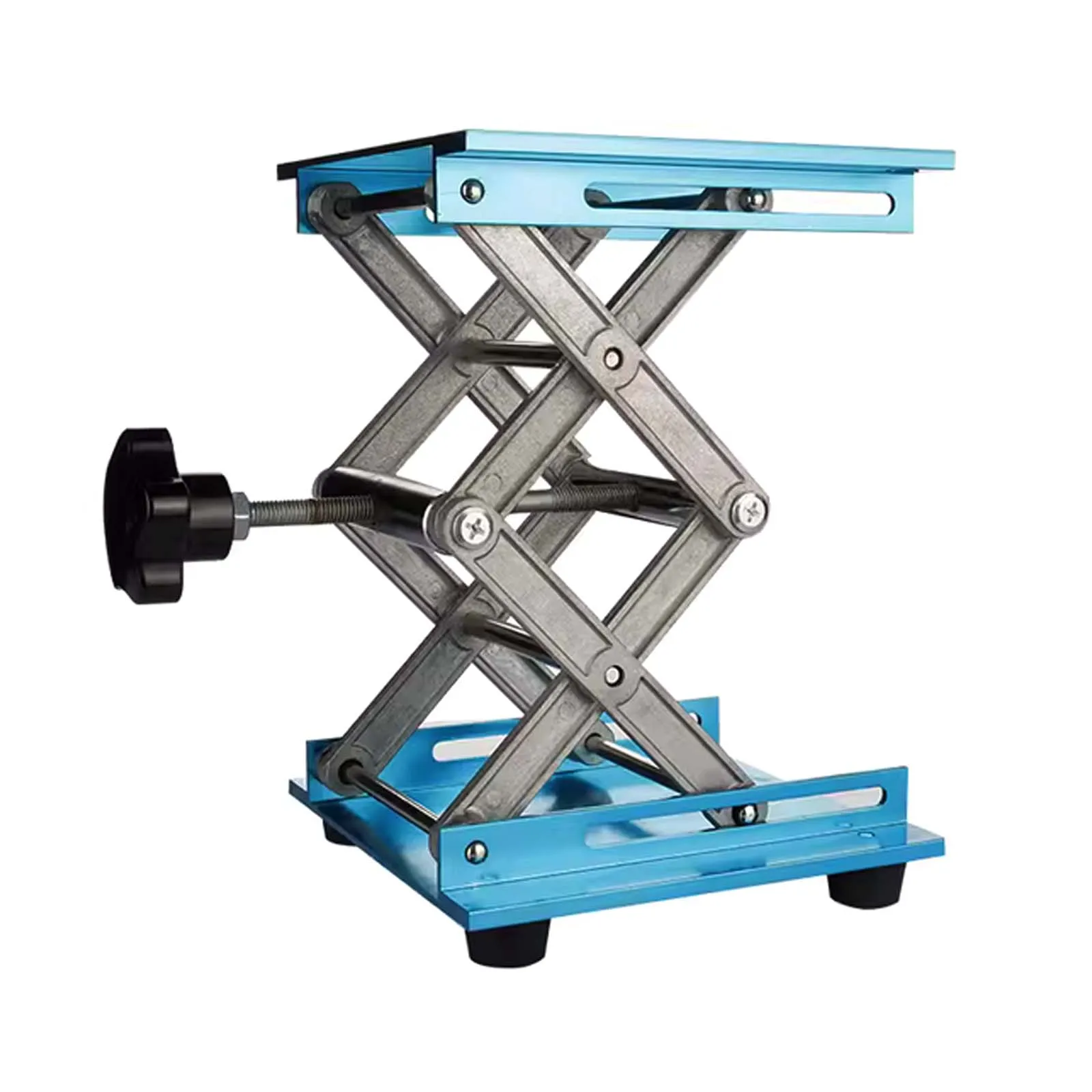 

Aluminum Oxide Manual Lifting Plantform, Adjustable Height Lab Jack Lifting Stand Table