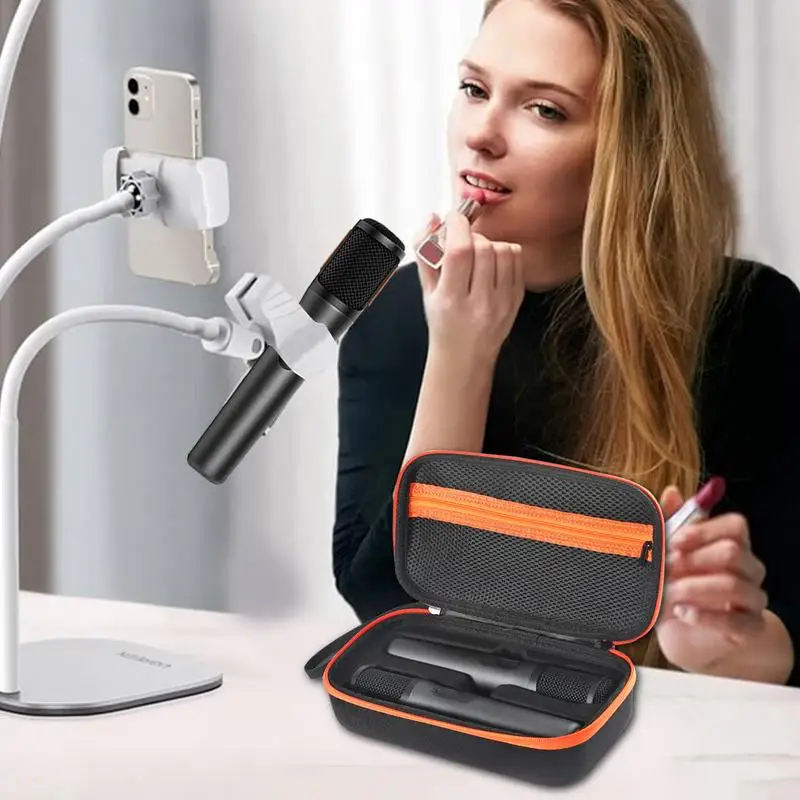 حقيبة تخزين ميكروفون EVA لصندوق الحفلات JBL اللاسلكي Mic BT K Song Box حقيبة حمل محمولة للسفر