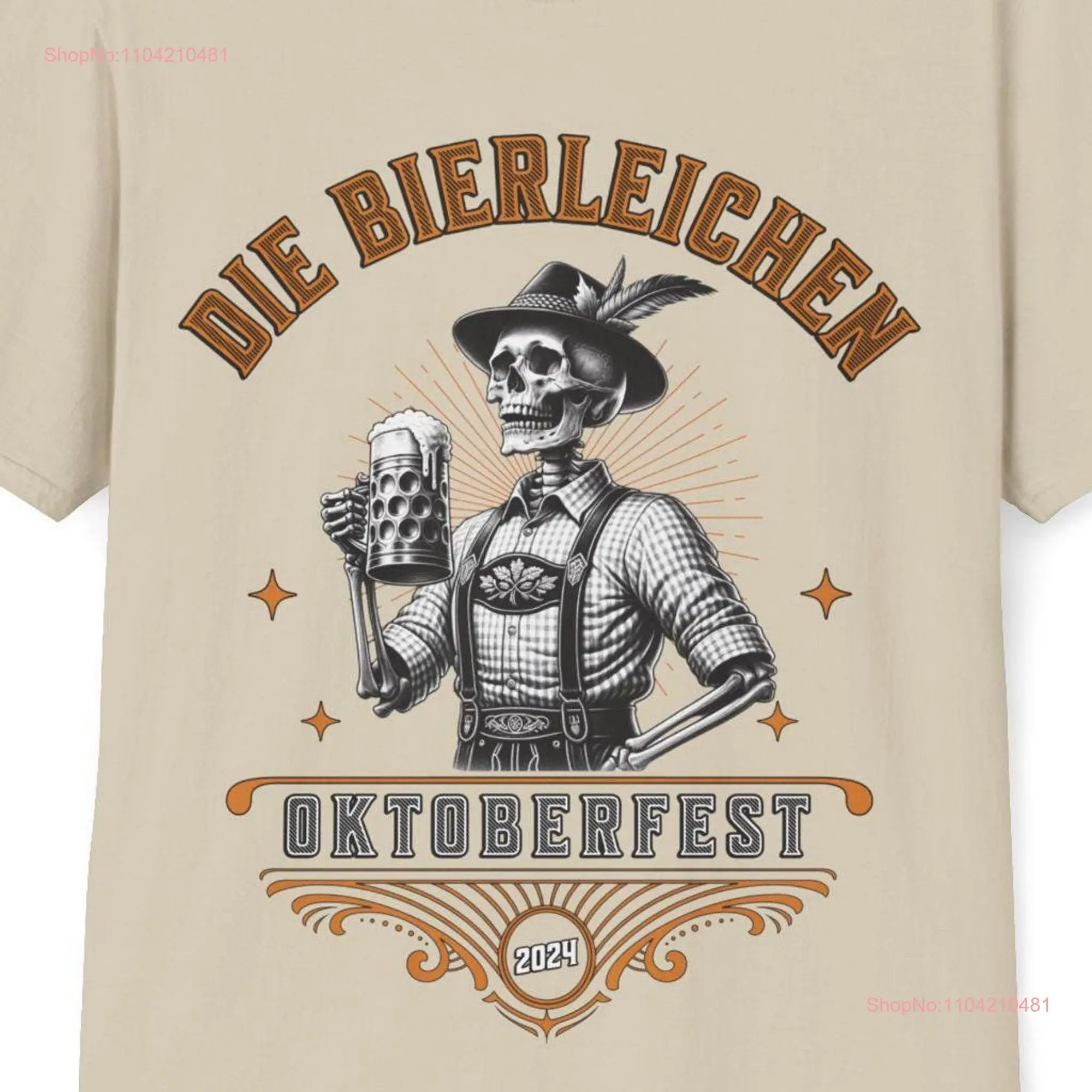 DIE BIERLEICHEN OKTOBERFEST 2024 T Shirt Couples beer festival german bavarian fest Skeleton halloween octoberfest tee