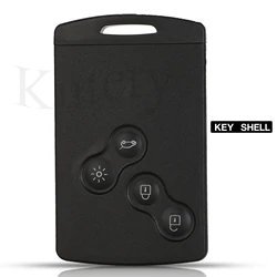 Kutery Smart Remote Key Card FOB Case dla Renault Koleos Clio oryginalne klucze shell z kluczem puste wymiana 4 przyciski