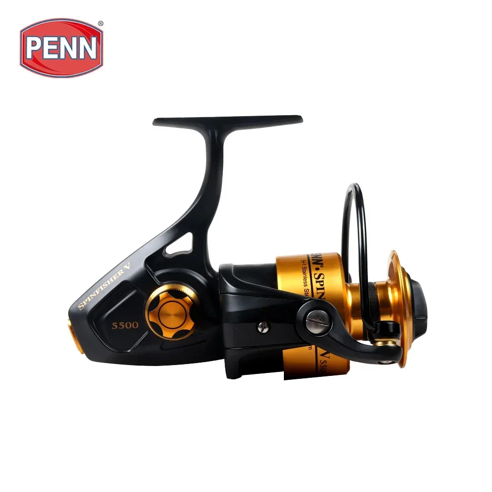 100% Original PENN SPINFISHER V SSV 3500-10500 Spinning Fishing Reel 5+1BB Full Metal Body Saltwater Boat Penn fishing reel