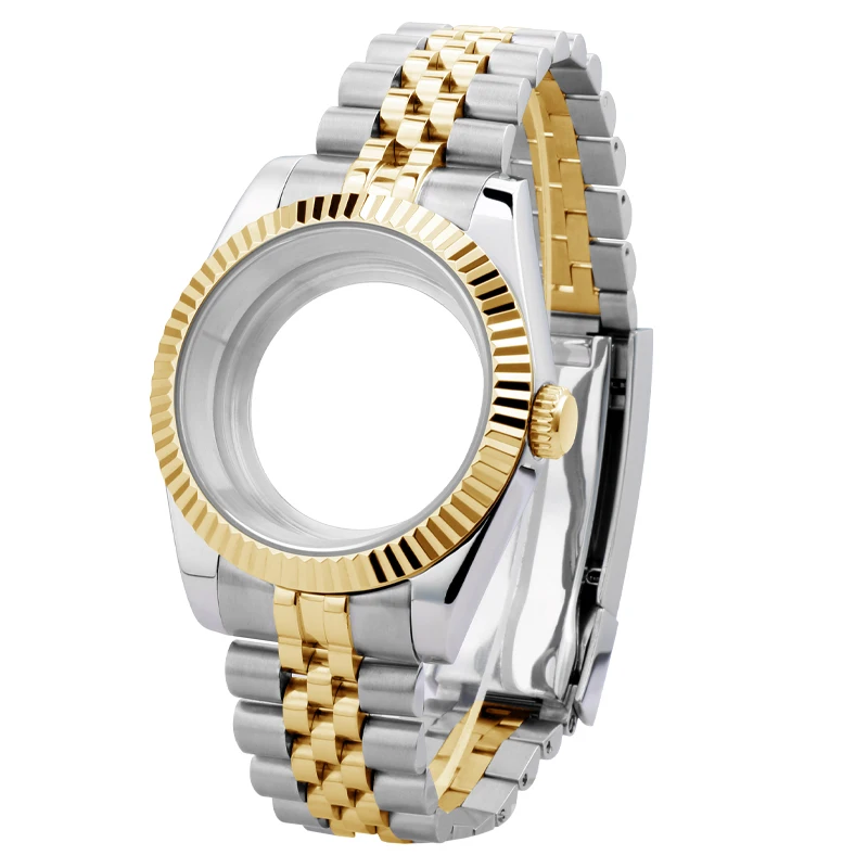 316L الصلب طقم عصري لرولكس NH35 NH36 حركة Datejust 41 مللي متر 36 مللي متر ساعة الحافة الفولاذ المقاوم للصدأ حزام سوار إكسسوارات
