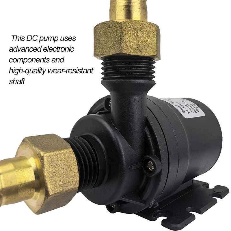 DC12V/24V 1000L/H Ultra Quiet Water Pump Mini Brushless Motor Submersible Aquarium Water Pump Water Heater Shower Booster Pump