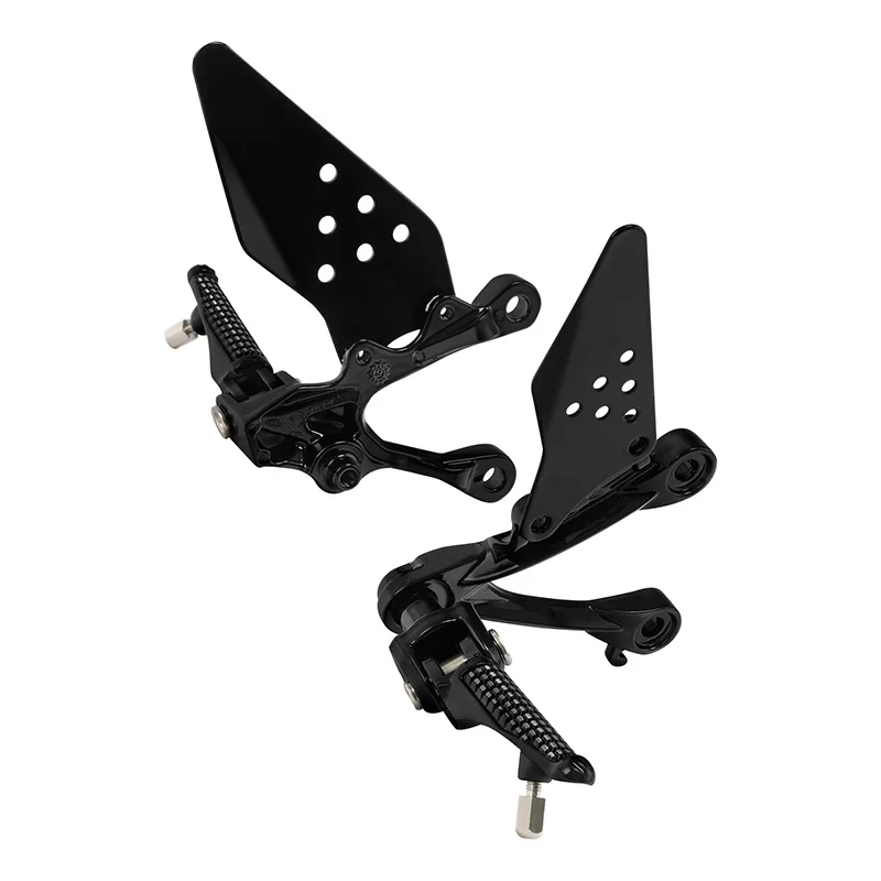 Motorcycle Front Rider Footrest Foot Pegs Bracket Set For Kawasaki Ninja ZX6R 2009-2023 ZX636 2013-2023 2022 2021 2020 2019 2018