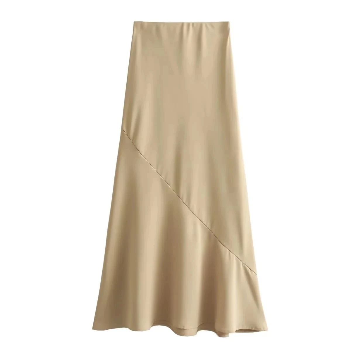 HH Damen Elegantes Khaki-Rock-Set, 2-teilig, ärmellose, einreihige, schmale Weste, einfarbiger A-Linien-Rock, Sommer-Strand-Partykleidung – Detail 14