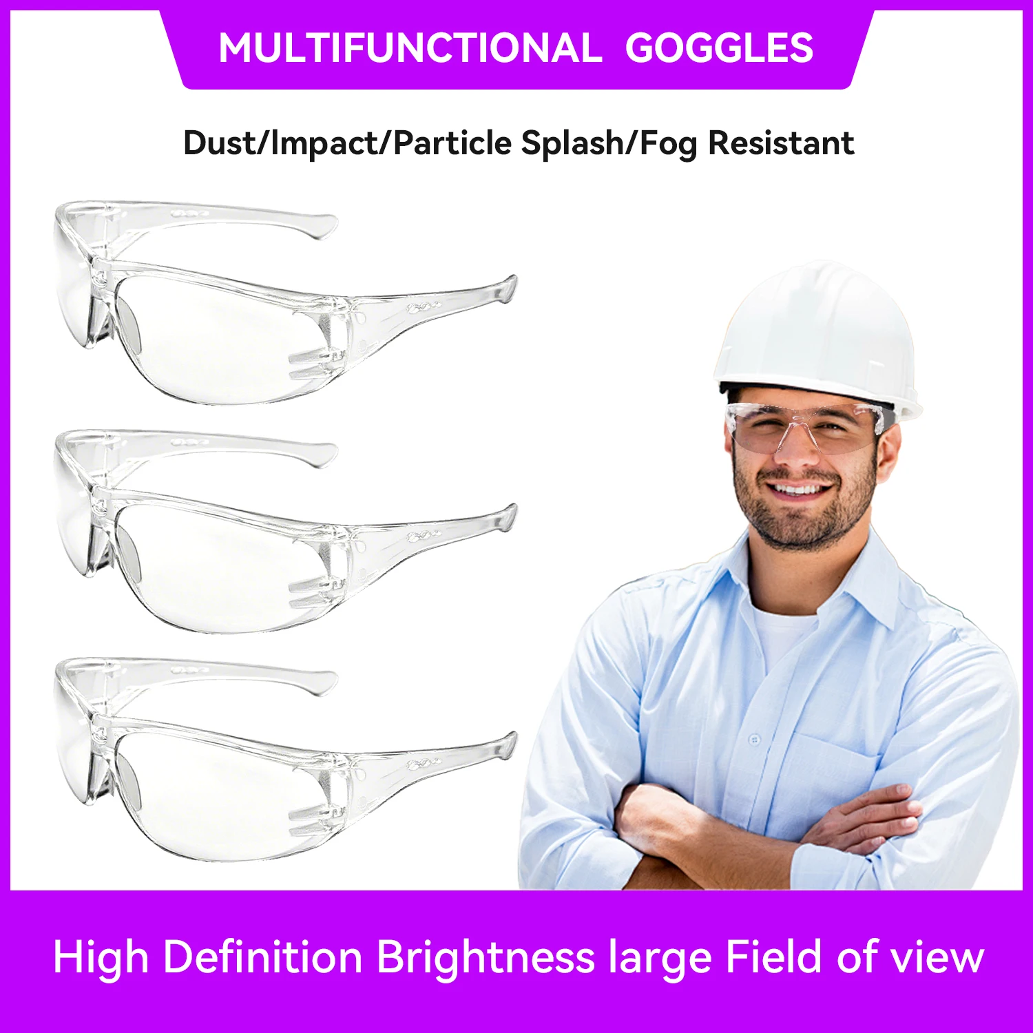 

Anti-Splash Work Safety Glasses Eye Protecting Lab Goggles Dust Proof Protective Industrial Wind Goggles Safety Glasses