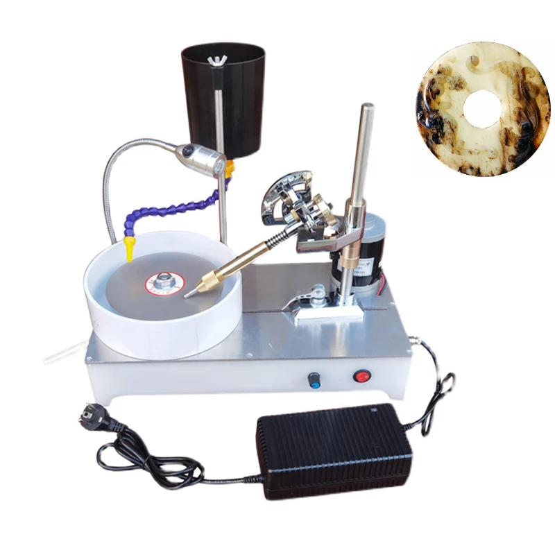 

Jewelry Stone Polishing Machine Stepless Speed Gem Angle Grinder DIY Gemstone Processing Tool