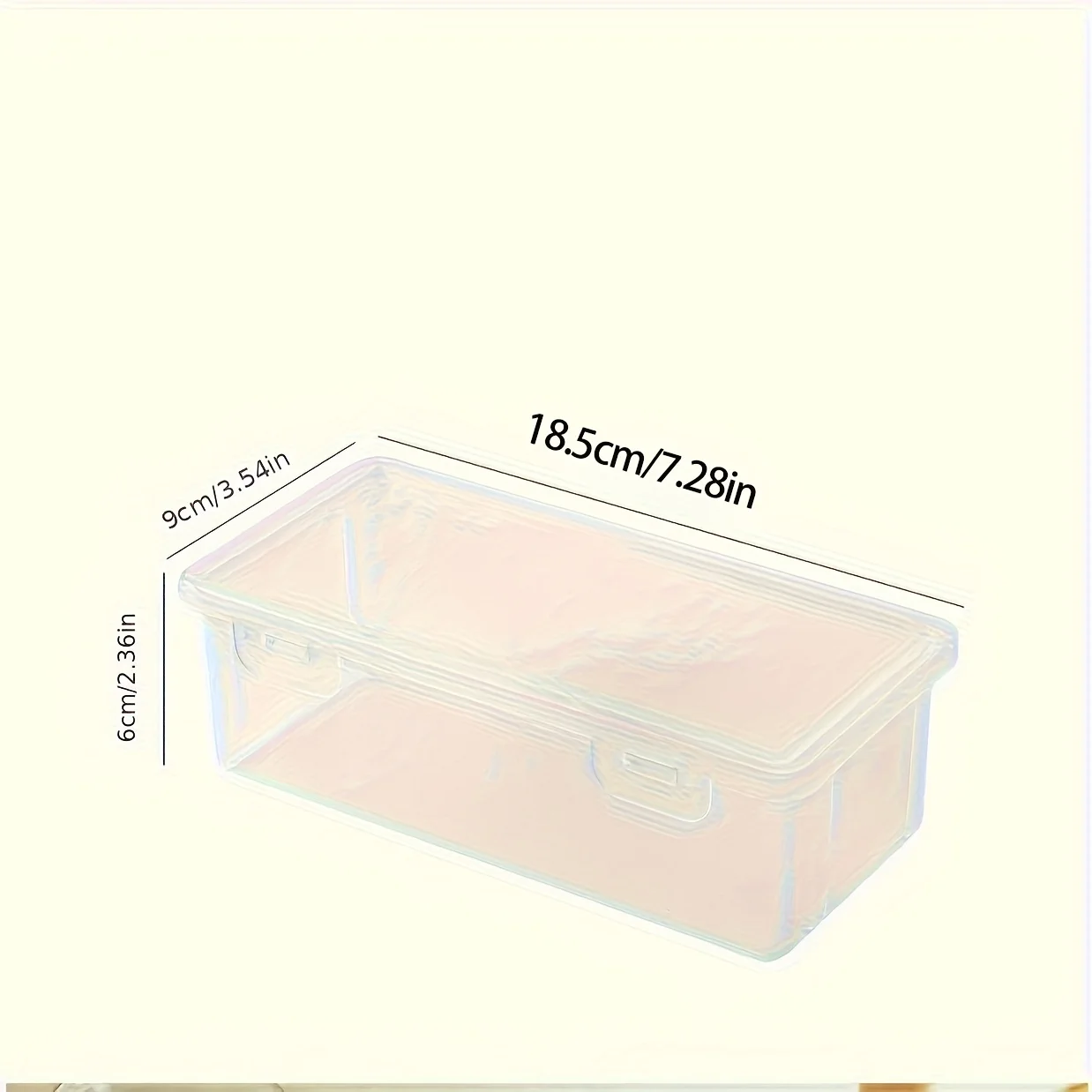 Large Clear Plastic Storage Boxes with Hinged Lids