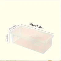 1/4pcs Large Clear Plastic Storage Boxes with Hinged Lids Ideal for Jewellery Ornaments Home Supplies and Office Organization 6