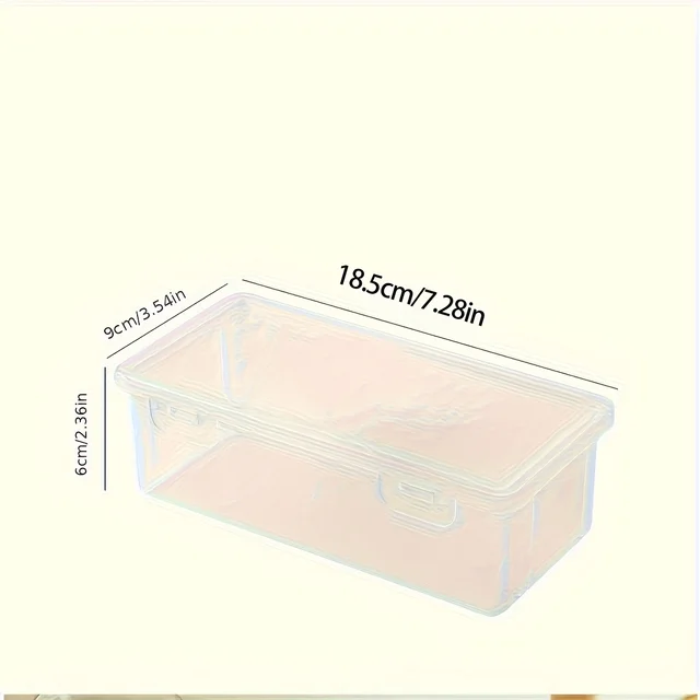 1/4pcs Large Clear Plastic Storage Boxes with Hinged Lids Ideal for Jewellery Ornaments Home Supplies and Office Organization 6