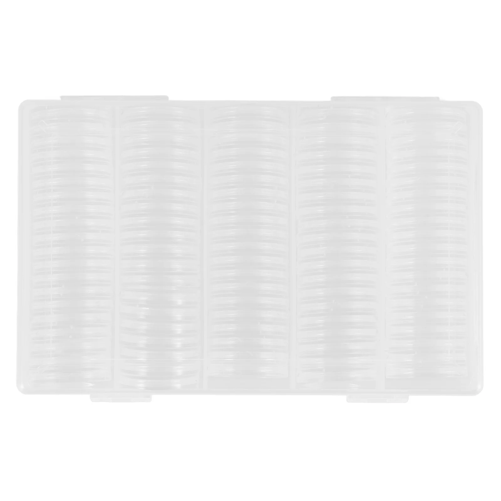 100 Pieces 27mm Coin Capsules Round Plastic Coin Holder Case with Storage Organizer Box for Coins Storage Collection