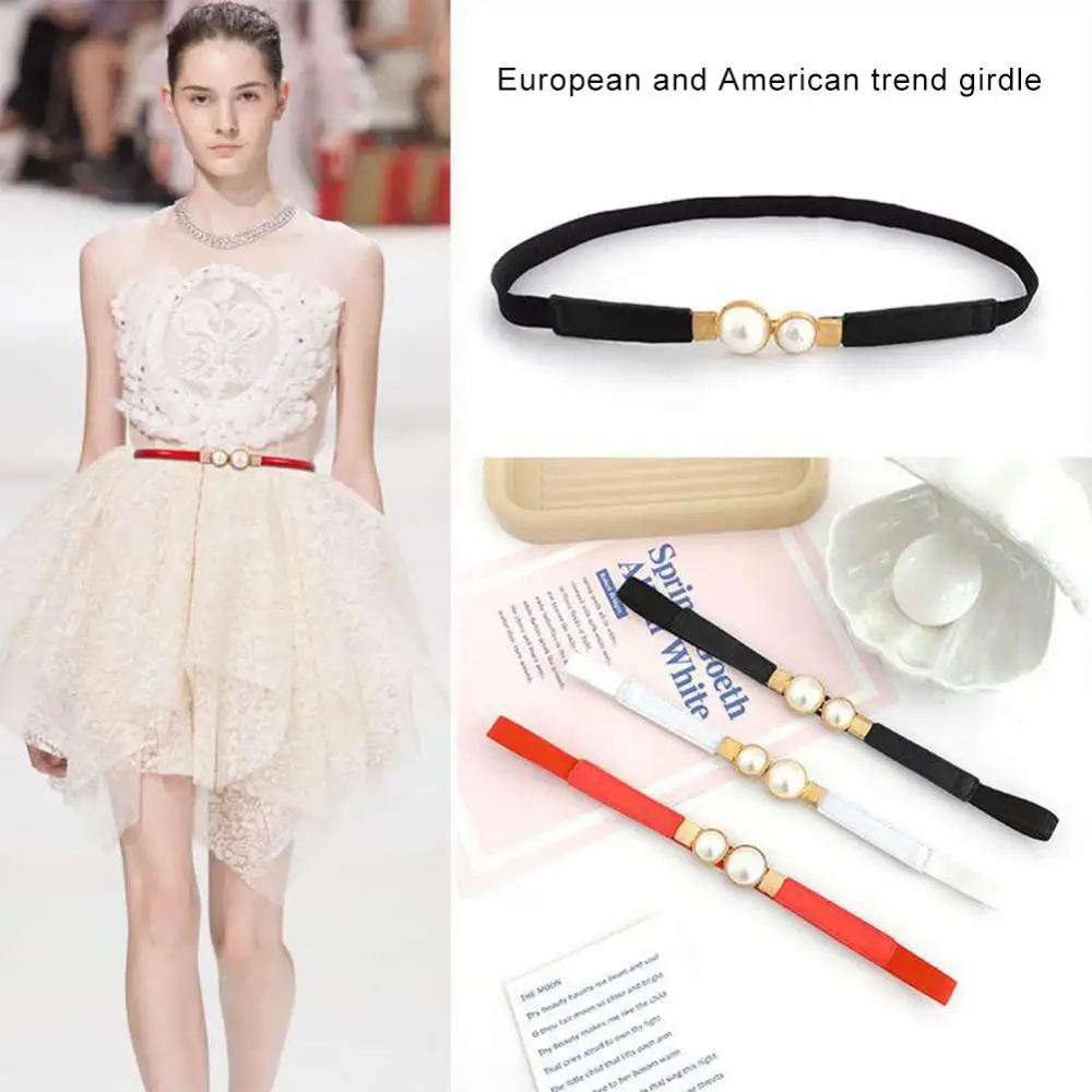 Decoration Fashionable Thin Trendy Gold Buckle Belt In Demand Dress Strap Stylish Gold Skinny Belt For Dress Highly Sought-after