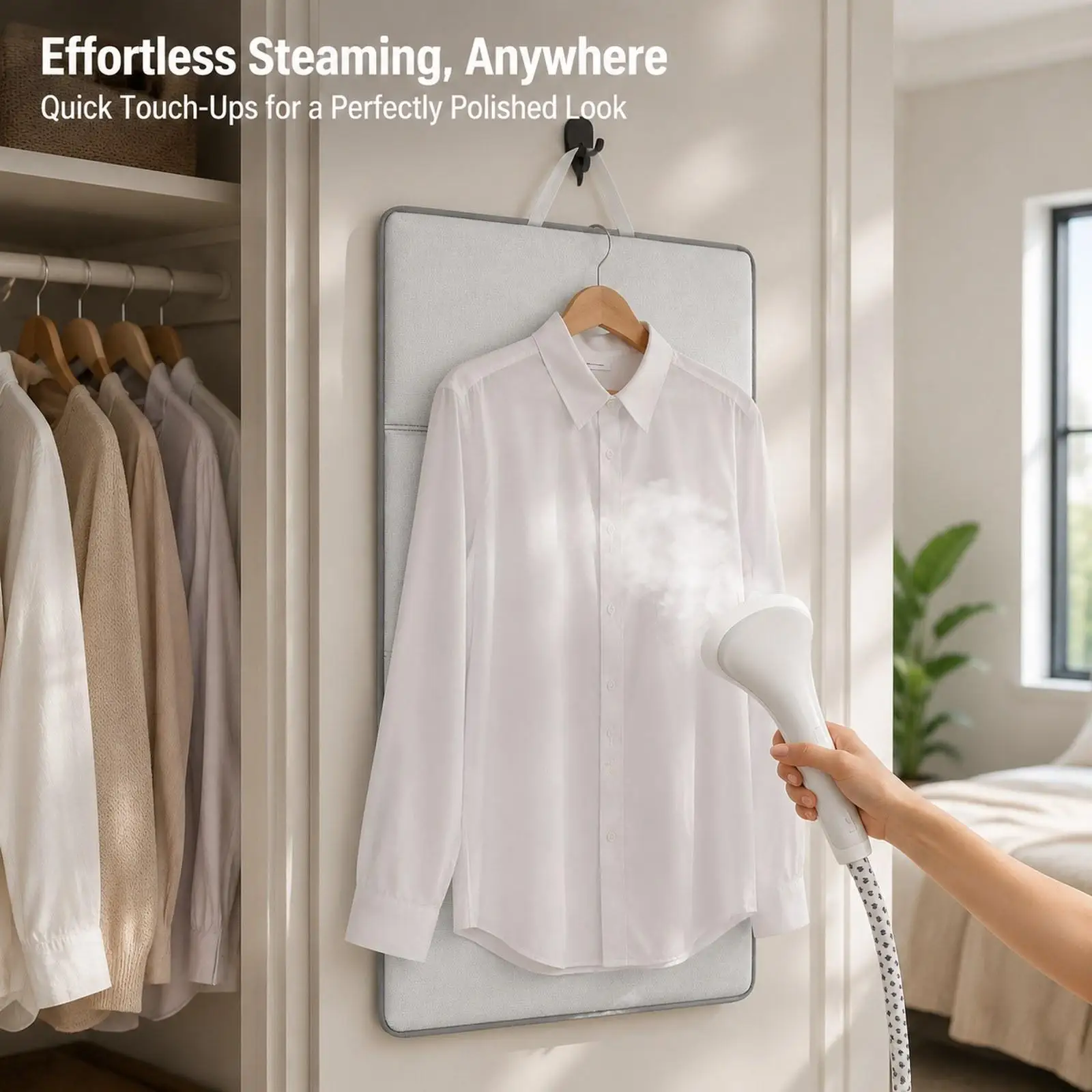 Garment Steamer Hanging Ironing Board Remove Wrinkles Convenient Steamer Board for Clothes Ironing Pad for Sewing Room Apartment