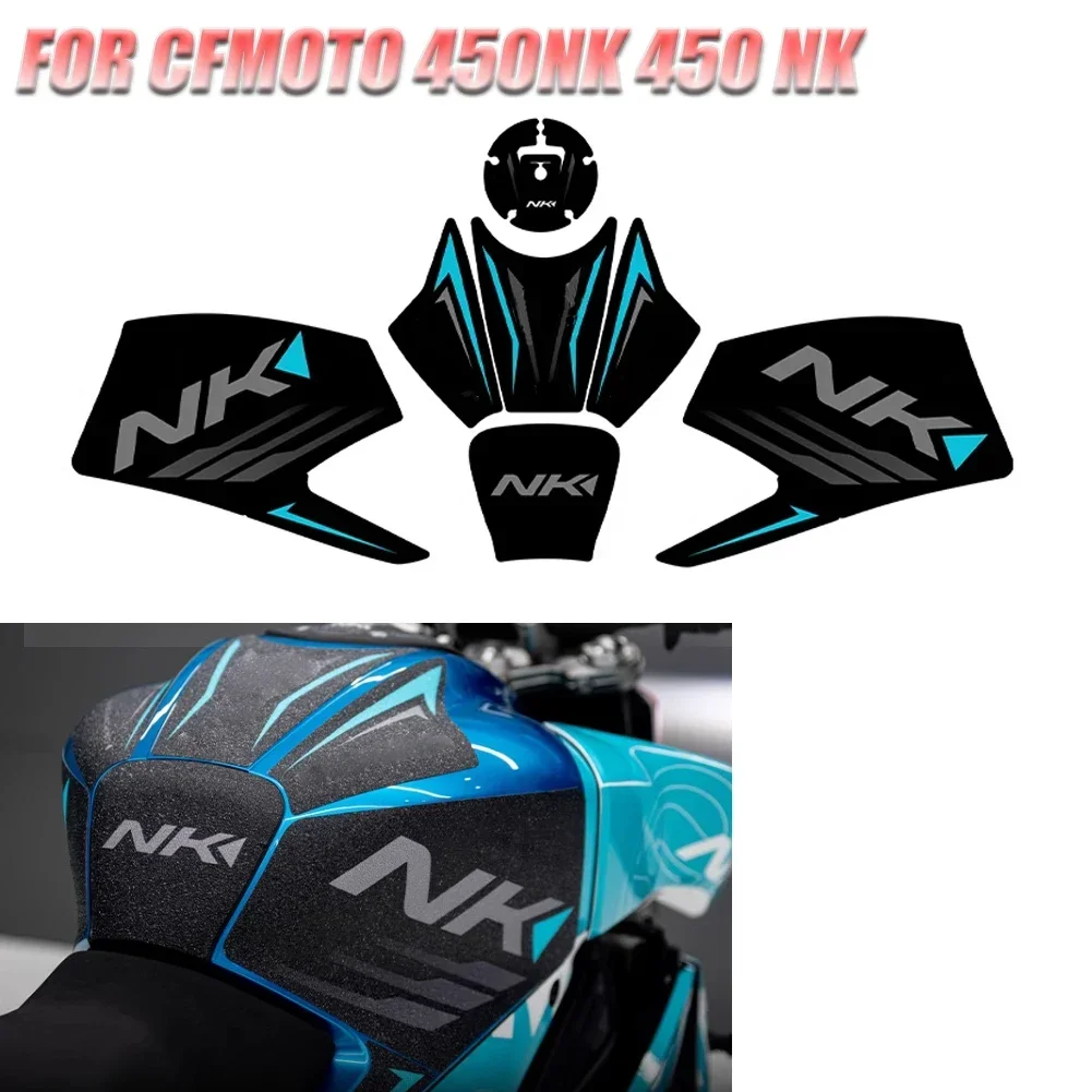 Motorcycle Side Sticker Fuel Tank Decal Protector Traction Pad Cover Decoration Sets For CFMOTO 450NK NK450 Anti-slip