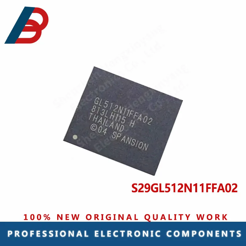 5PCS S29GL512N11FFA02 automotive host chip BGA