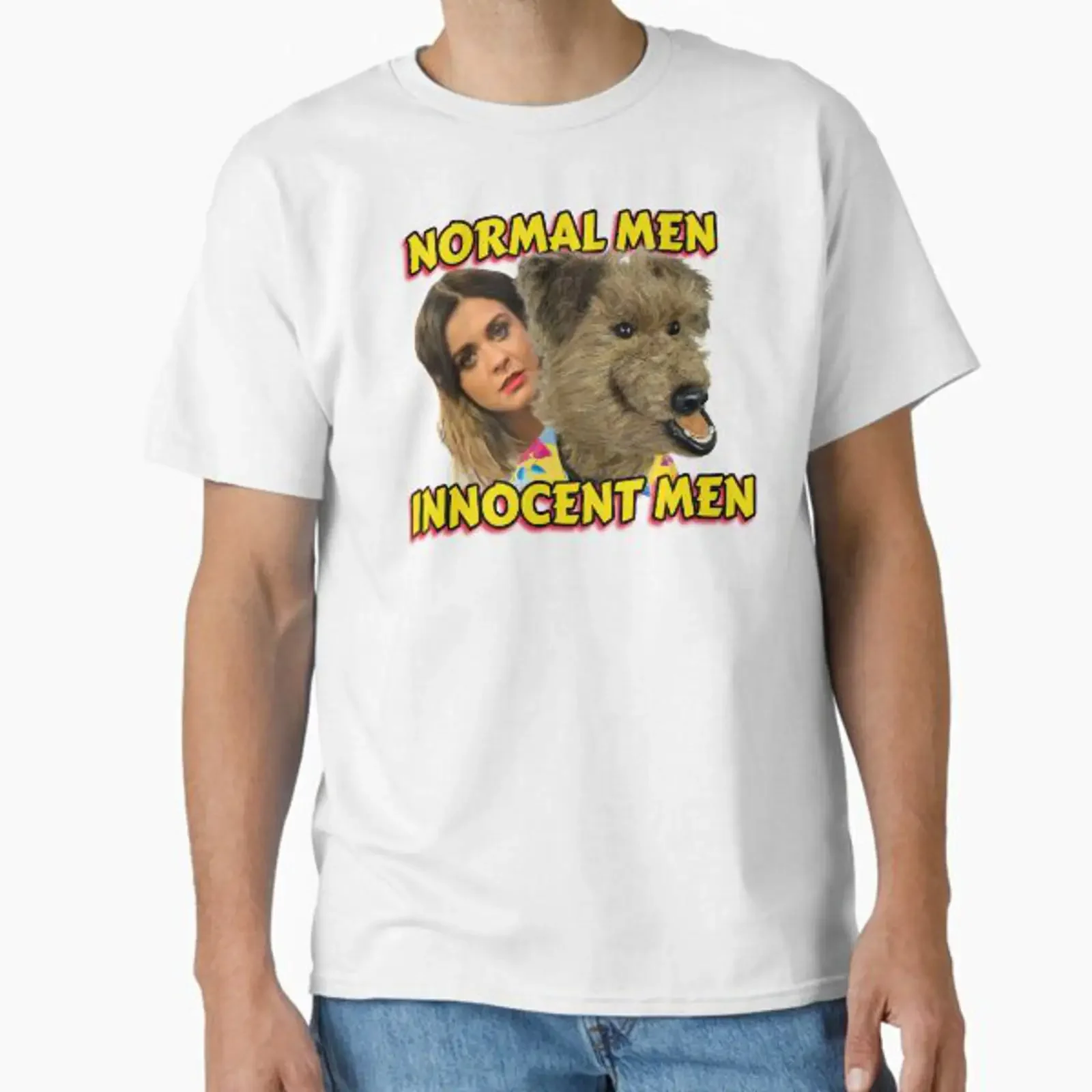 NORMAL MEN INNOCENT Classic T Shirt vintage Washed Versatile Comfortable streetwear Slightly graphic fashion designer clothes