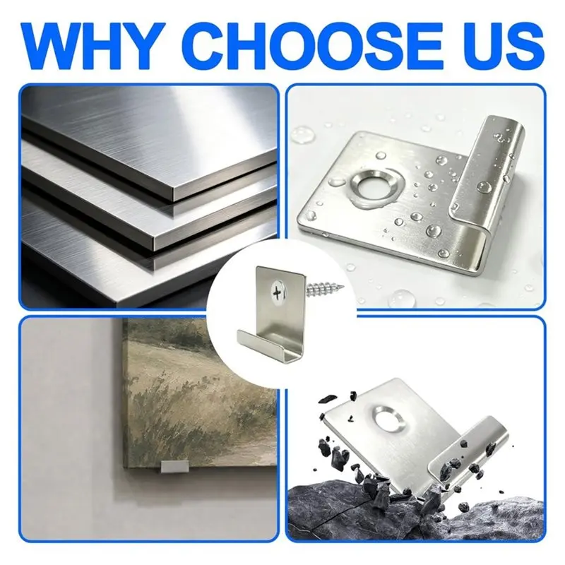 IALJ-For Outdoor Decking Clips 40Pcs 304 Stainless Steel Ground Composite For Garden/Patio Fixed Mounting Accessories