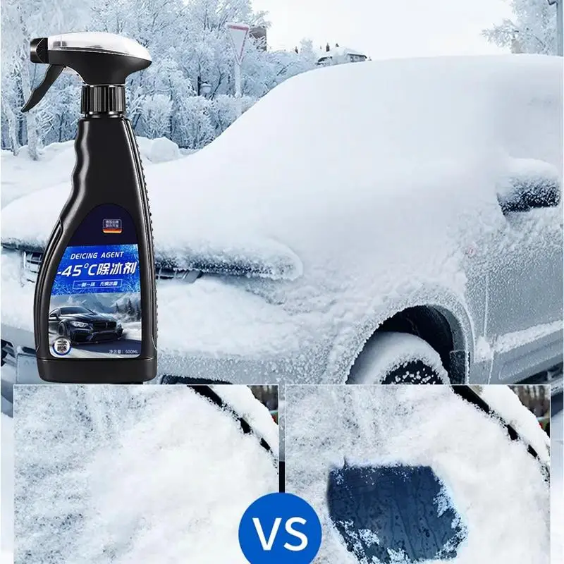 Deicer Spray 500ml Środek do usuwania lodu Spray do topienia Odśnieżanie Odśnieżanie Płyn do czyszczenia szkła w sprayu do szyb przednich