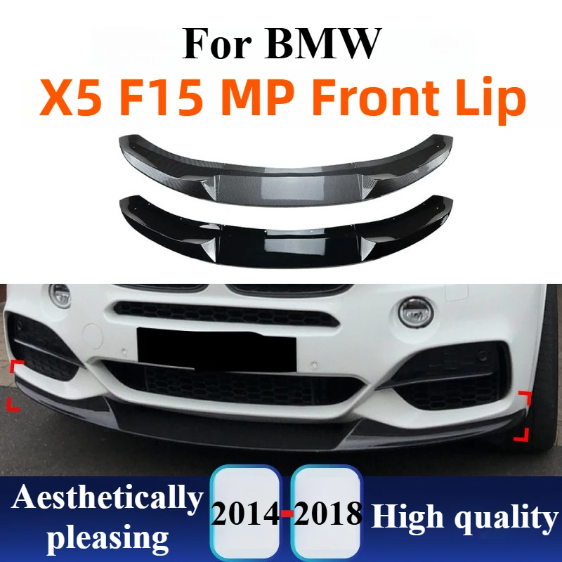 

For 2014-2018 BMW X5 F15 M Sport Front Bumper Lip MP Design Polyurethane Front Splitter Lip Exterior Modification Accessories