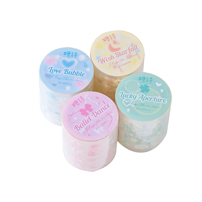 1 Pc Cute Cartoon Rabbit Ear PET Tape Korea Style Graffiti Decoration Kpop Idol Photo Deco Toploader DIY Scrapbooking Sticker