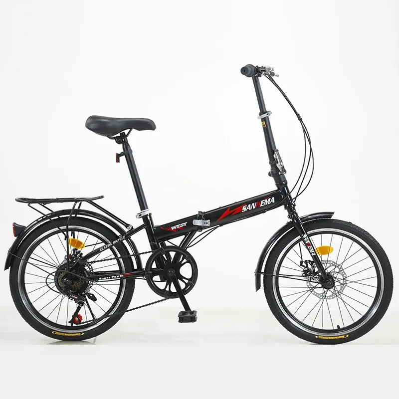 

Folding Variable Speed Bicycle Primary School Adult 20 Inch Light Portable Disc Brake Men's and Women's Bicycles