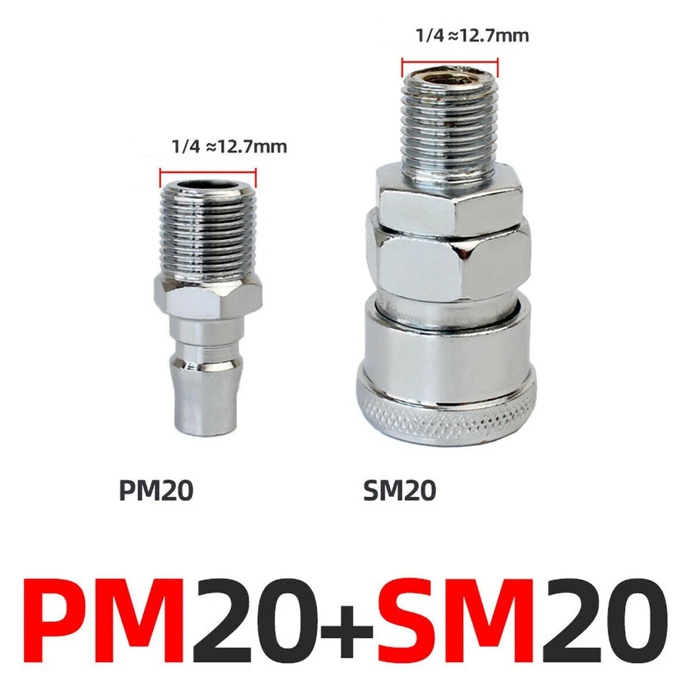 Pneumatic Fitting Quick Release Air Line Hose Fittings Coupler Connector 8mm Compressor SP20 PP20 Compressor Accessories