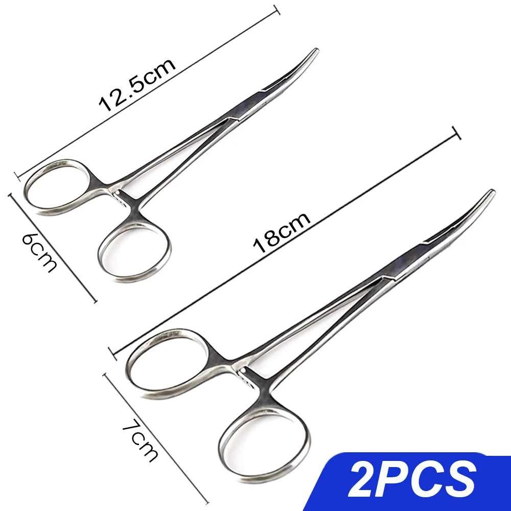 1-2 Stuks Vissen Tang Haak Extractor Gebogen Rechte Vis Controle Onthaken Apparatuur Remover Gebogen Tip Slicer Chirurgische clips