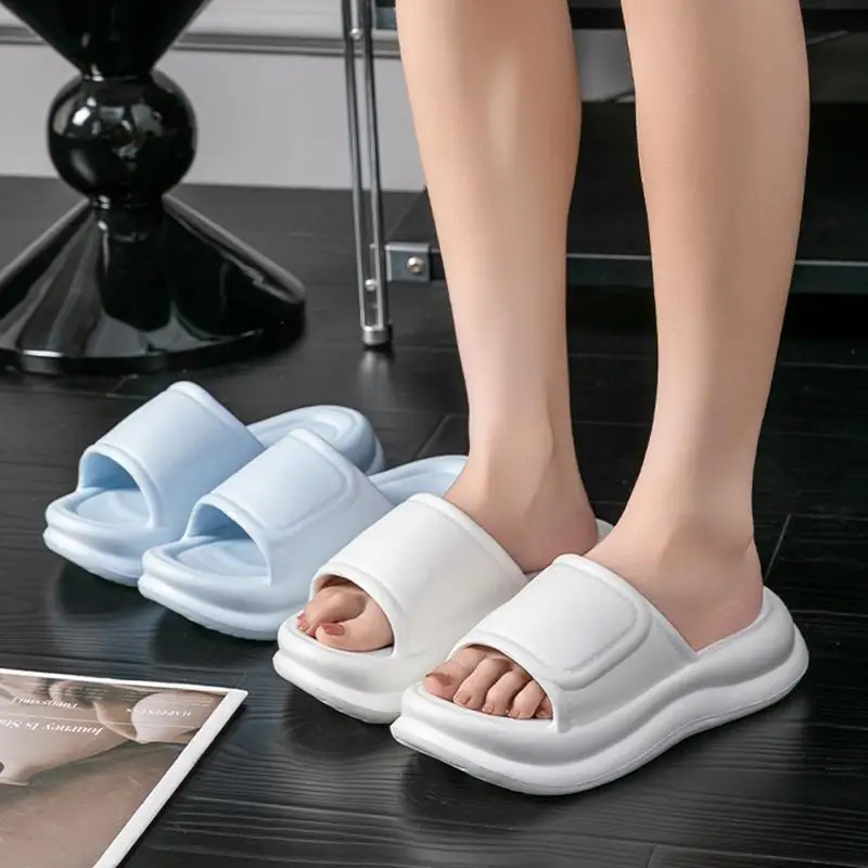 Comfortable Platform EVA Non Slip Slippers Women Summer 2026 Lightweight Height Increase Sandals Woman's Fashion Beach Shoes