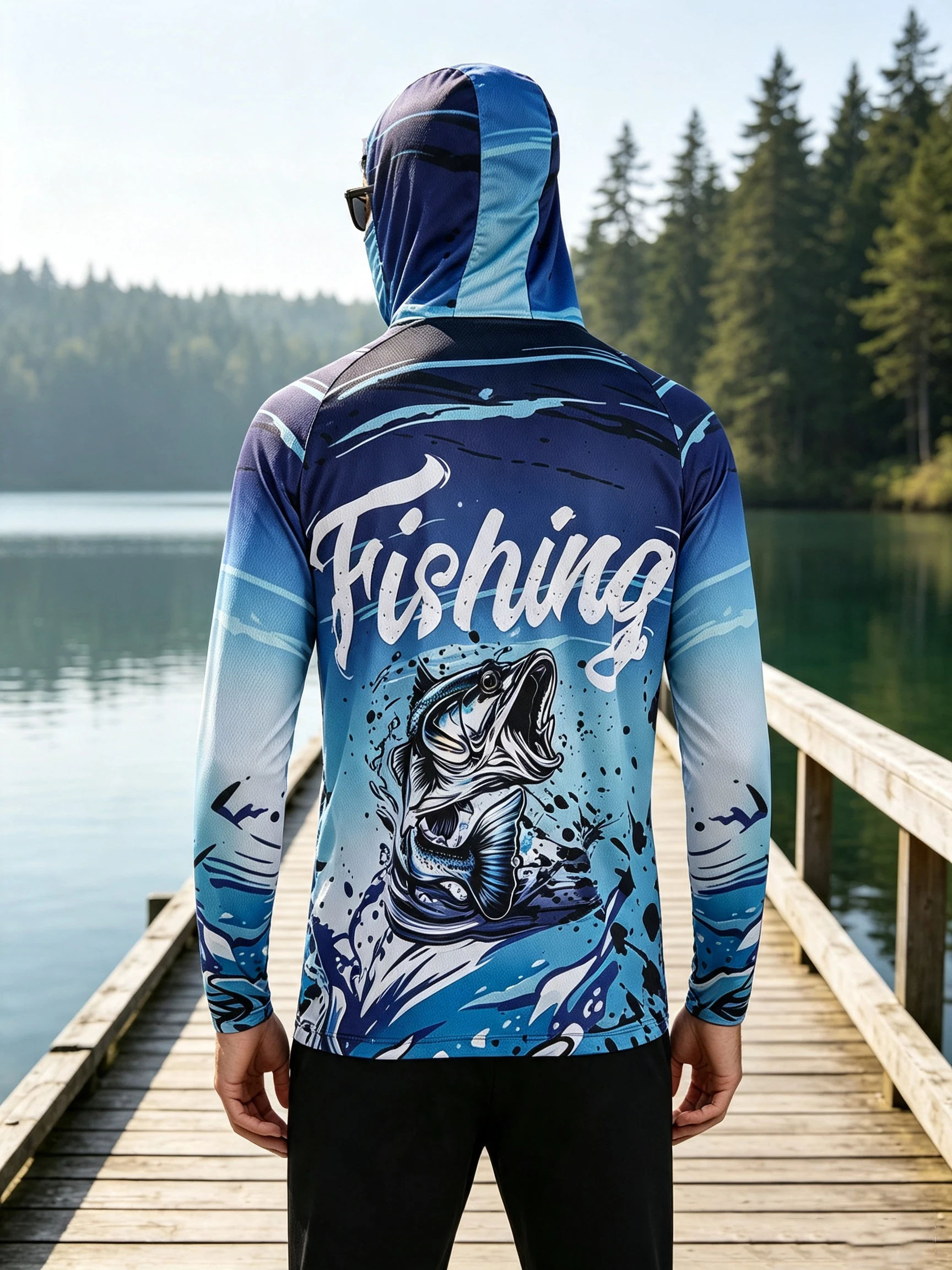 Kaos Pancing Pria Berlengan Pa - Fishing Shirt Uv Protection ulasan dan harga