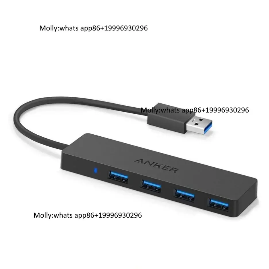 Anker 4-Port USB 3.0 Hub Ultra-Slim Data USB Hub with 2 ft Extended Cable SuperSpeed Data