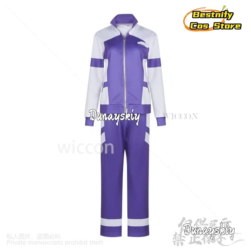 CosplayPretty أنيمي ديربي تأثيري Oguri قبعة زي الأرجواني تشغيل موحدة ملابس رياضية معطف السراويل شعر مستعار فروي سماعات الجمباز Cus #6