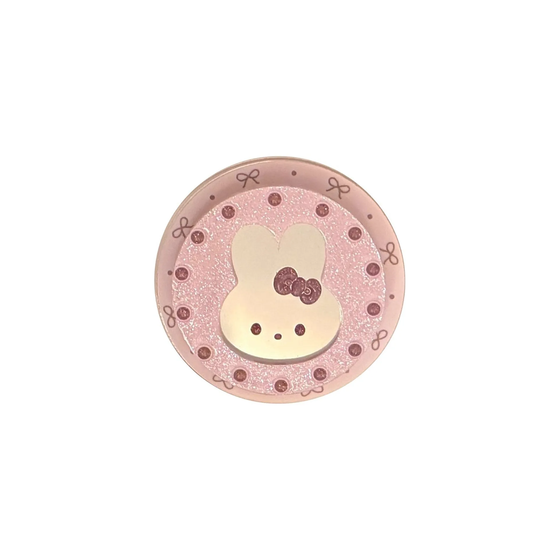 

Pink Rabbit Mirror Magnetic Suction Bracket MagSafe Mobile Phone Bracket Strong Adsorption Cartoon Telescopic Strong Magnetic