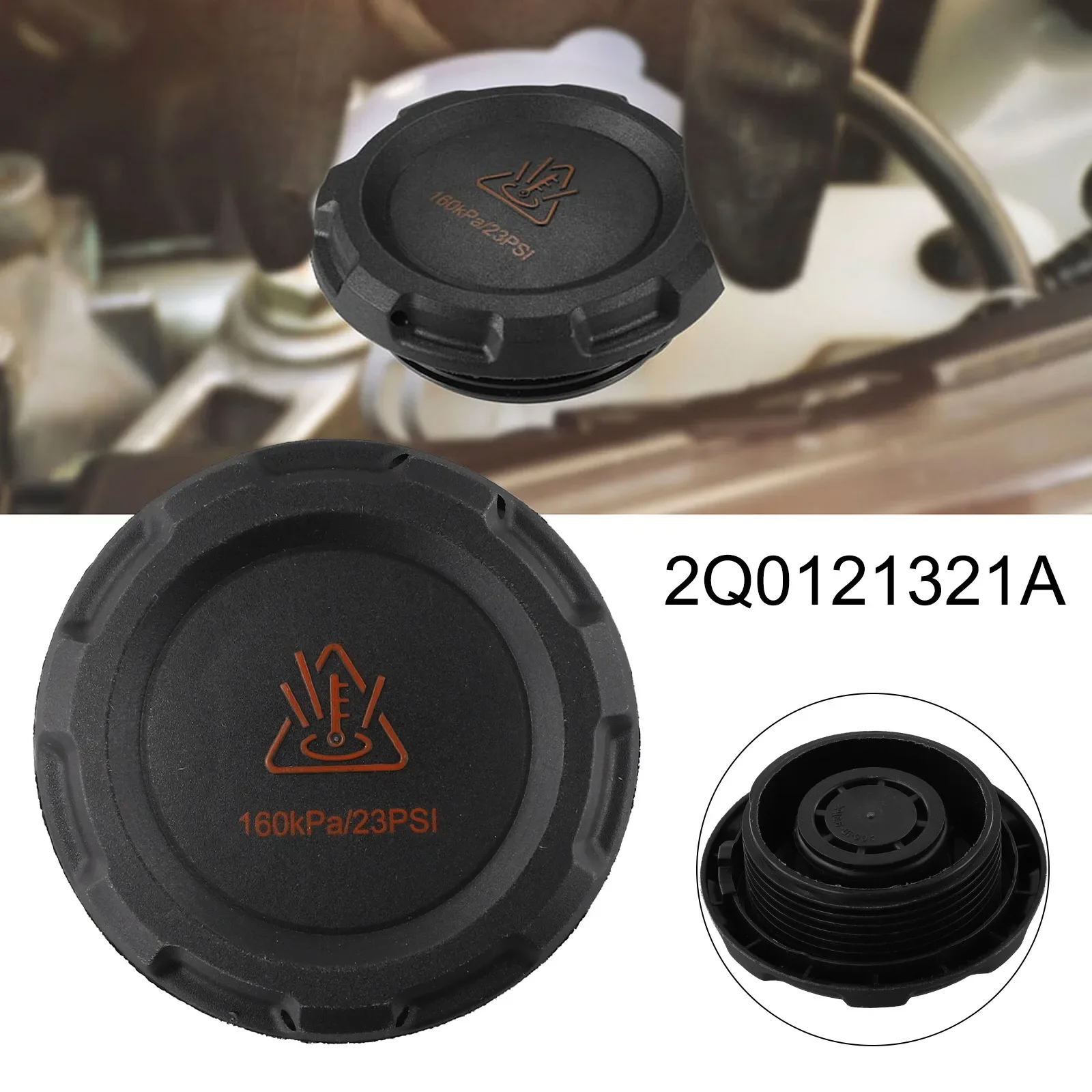

Engine Radiator Coolant Expansion Water Tank Cap for Golf 8 MK8 Factory Specs Easy Installation OEM Part Number 2Q0121321A